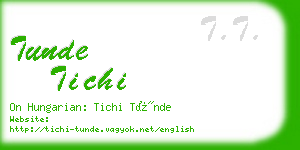 tunde tichi business card